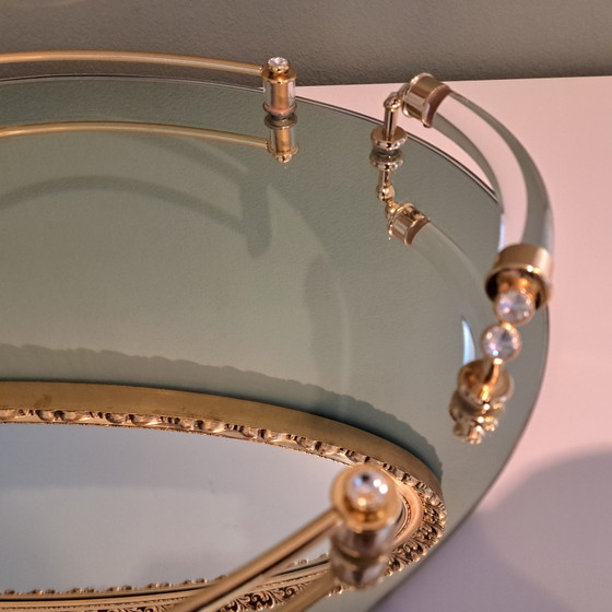 Dimart Milano Vassoio Specchio Dorato 24K – Hollywood Regency – Italia Anni '80 – Accessori da tavola (photo 6 of 13)