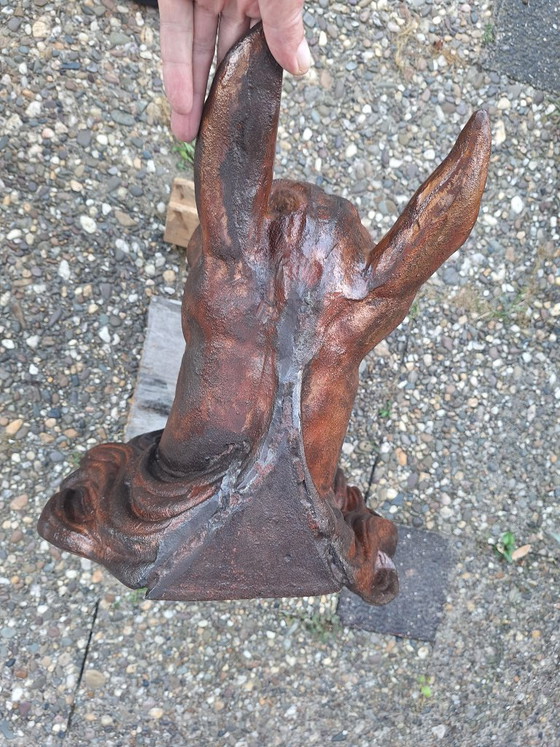 Image 1 of Antique Cast Iron Horse Head