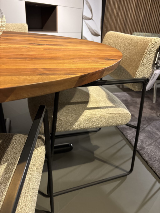 Jess noten olie ronde tafel 130