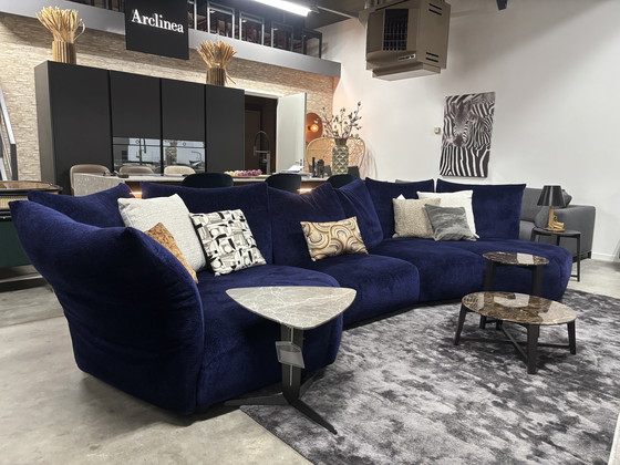 Image 1 of Edra Standard modular Sofa fabric purple & blue LP 30,180,-