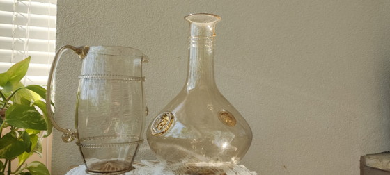 Image 1 of Juego de cristal de Murano de mediados de siglo "Bollenglass" - Estilo Venini