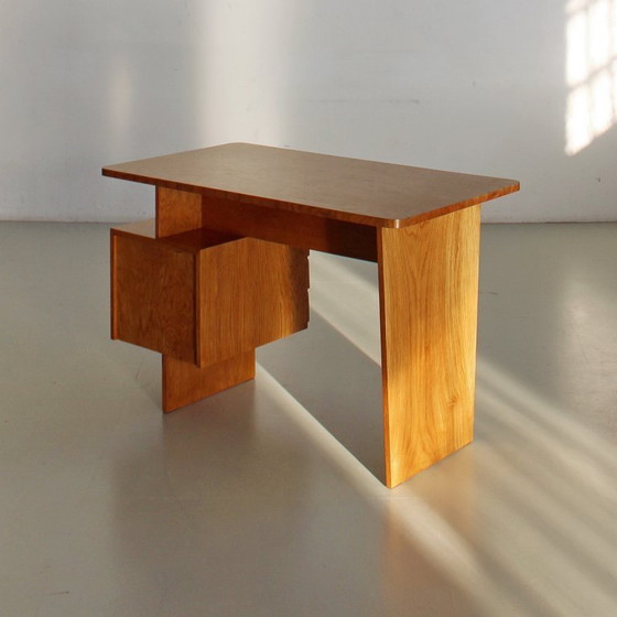 Image 1 of Mid-Century Desk by Bohumil Landsman, Vintage 1960s 1970s, Completely Restored