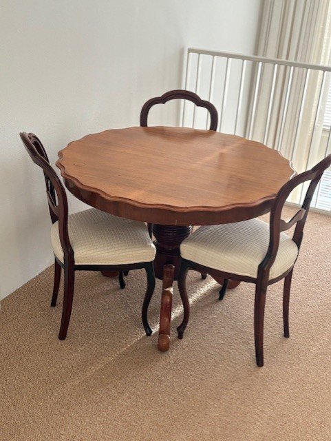 Image 1 of Round Biedermeier Dining Table