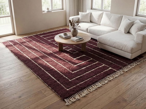 Image 1 of Traditional handmade Berber rug in pure wool, size 200x300 cm