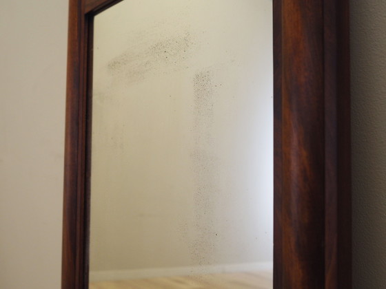Image 1 of Miroir dans un cadre en bois, design danois, années 1970, production : Danemark