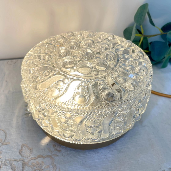 Lampada da tavolo vintage in vetro a bolle – Illuminazione, Metallo (photo 8 of 8)