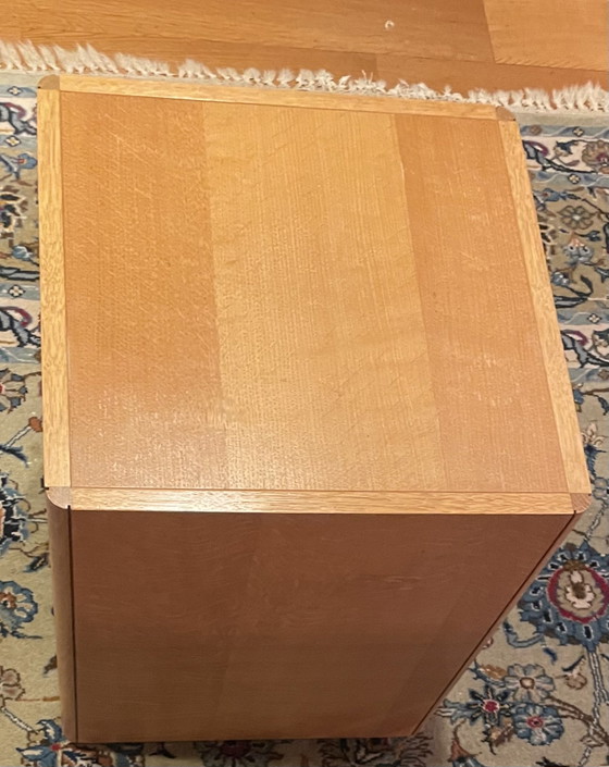 Exclusieve XL Mid-Century Vitrine-Salontafel & Bijzettafel | Eik & Rookglas | Jaren '70 | In Topstaat – Wood (photo 7 of 9)