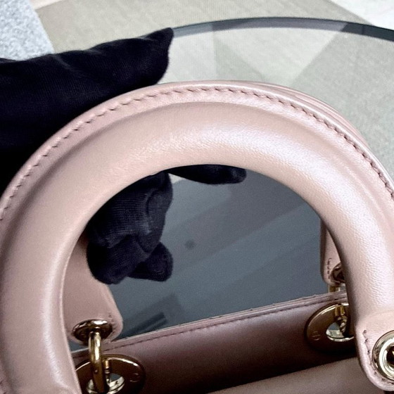 Image 1 of DIOR LADY SMALL MYABC FLAP - PELLE DI VITELLO CANNAGE CON FERRAMENTA NERA