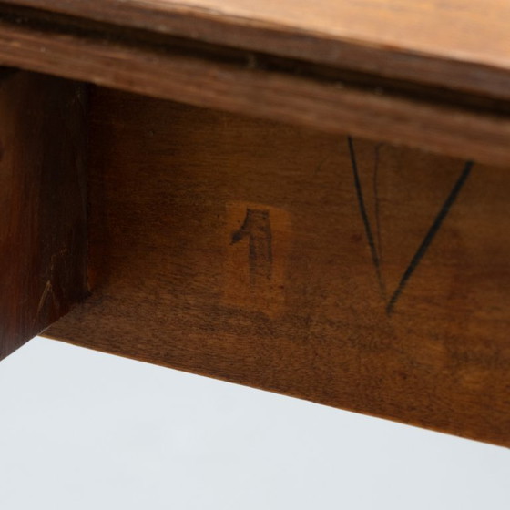 Verlengbare Art Deco Eettafel 30's – Wood (photo 16 of 17)