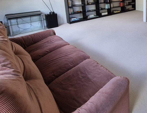 Image 1 of Cassina Maralunga three-seater sofa by Vico Magistretti