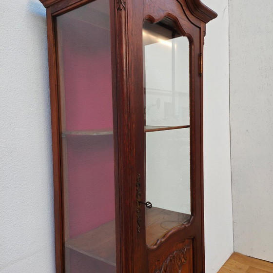 Image 1 of Vintage Antieke Vitrinekast Landelijke wandkast