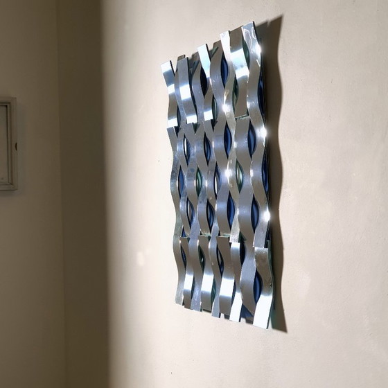 Image 1 of Objet mural miroir ONDE