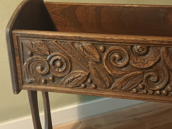 Image 1 of Art nouveau houten plantenbak