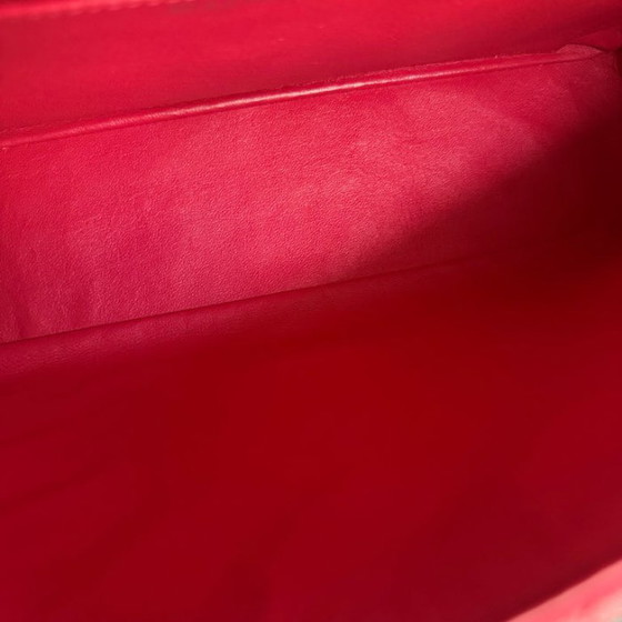 Image 1 of Borsa Chanel Classic Flap Jumbo - Caviar 30cm Single Flap Trapuntata Rosa Rosso Argento Hardware Serie 12