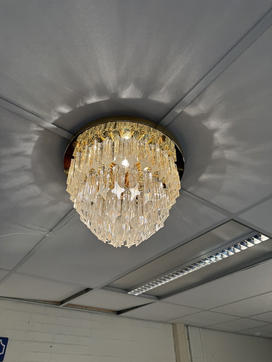 Image 1 of Vintage Murano glass ceiling light, Novaresi, Italy 1980s