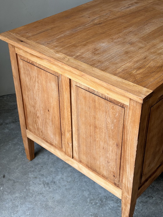 Image 1 of Escritorio antiguo de roble, arenado