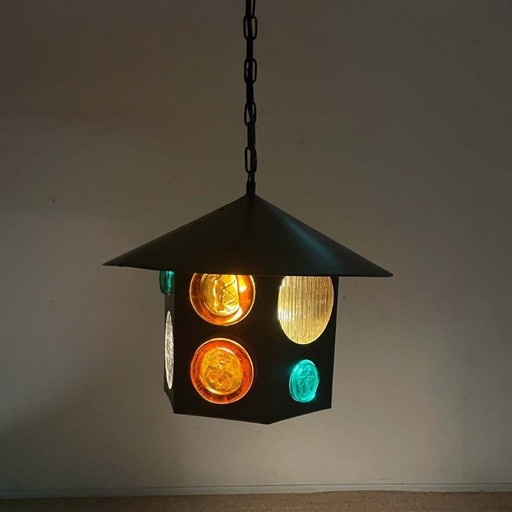 Lampada a sospensione di Erik Sylvester Höglund per Kosta Boda, 1960