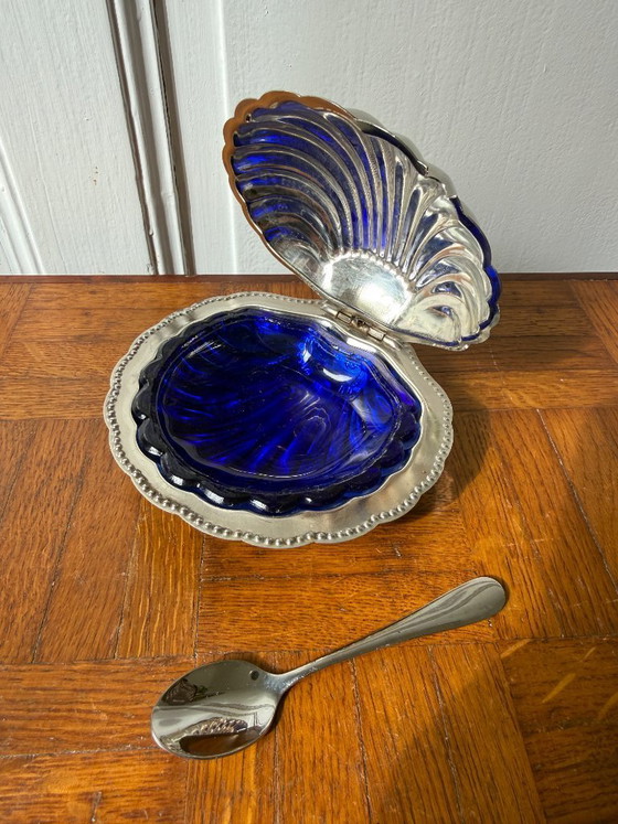 Image 1 of Butterdose aus Edelstahl in Muschelform