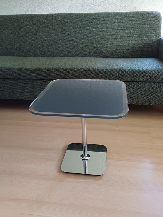 JOOP! Glass Chrome Black Side Table, Metal, Silver (photo 4 of 8)