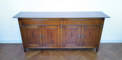 Art Deco Sideboard / Low Cupboard with 4 Doors and 2 Drawers