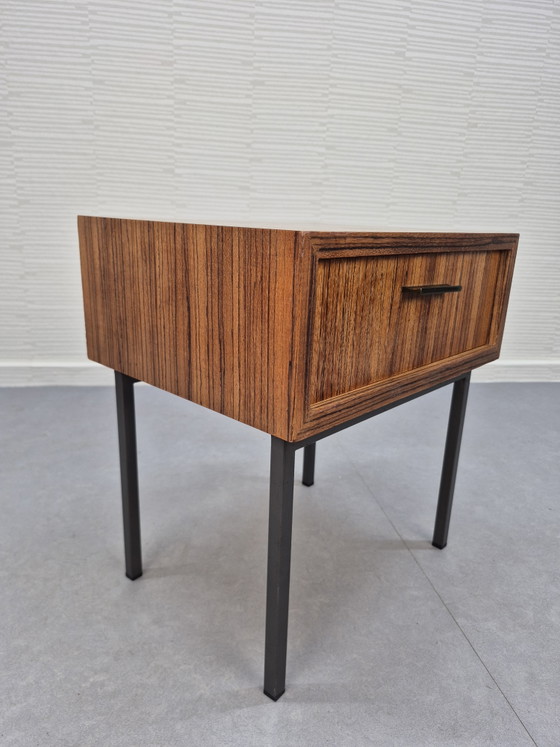 Vintage cabinet/Nightstands/side table Pastoe style. – Metal, Wood (photo 10 of 14)