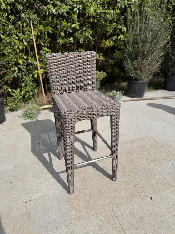 Image 1 of x4 Sgabelli da bar Riviera in finto vimini