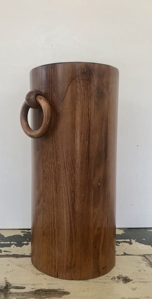Art deco walnotenhout design paraplubak jaren 30