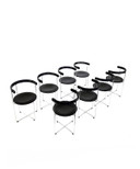 15x Design Klappstuhl ‘Soley’, Kusch & co ‘80