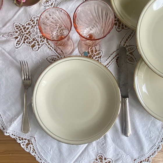 Image 1 of 6 piatti da portata antichi in porcellana di Limoges, ex Fabbrica Reale