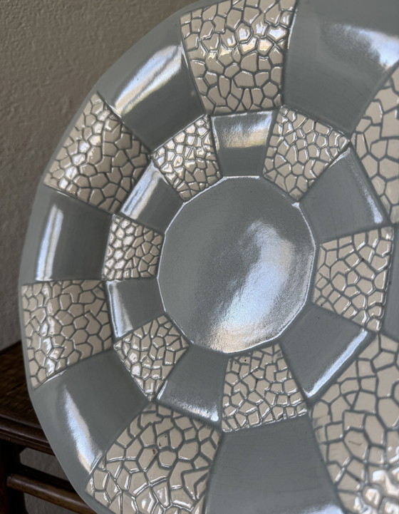 Image 1 of Plato con base de cerámica Art Déco