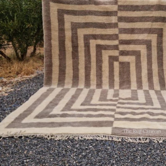 Image 1 of Tapis Beni Ouarain en laine authentique 250cmx200cm