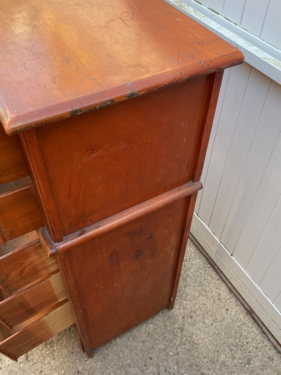 Image 1 of Cómoda de madera blanca 1950