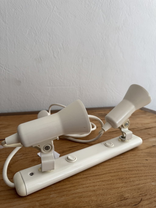 Applique/spot mural vintage Duo blanc