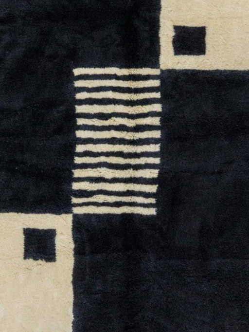 Tapis marocain écru à motifs géométriques 250cmx150cm 