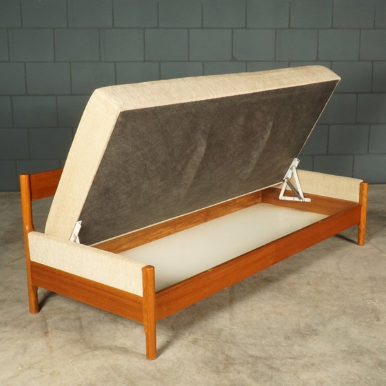 Image 1 of Set di panche pieghevoli danesi – Den Blaa Fabrik – anni '60