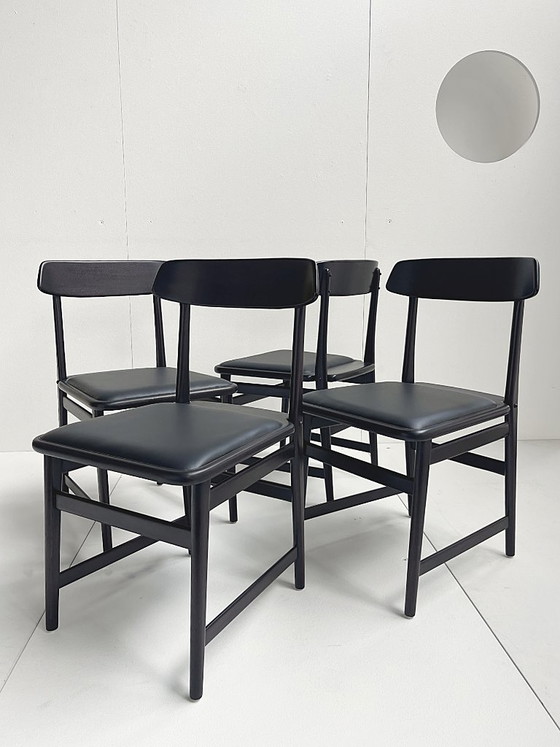 4x Sedia Lucio Costa, Sergio Rodriguez, LinBrazil – Lin Brazil, Sedie da pranzo, Leather, Wood (photo 4 of 24)