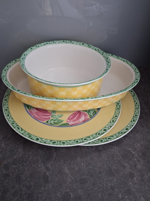 2 schalen en 2 pizza borden Villeroy en Boch 