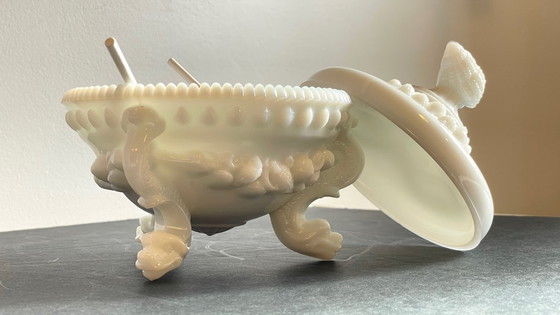 Image 1 of Vintage opaline glass candy dish