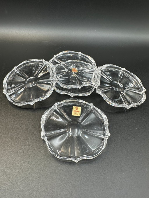 5 x Untersetzer Bleikristall Nachtmann 60er