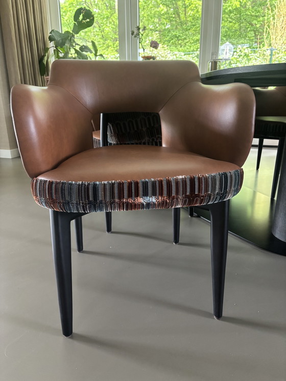 Image 1 of 8 nuove sedie da pranzo di design olandese fatte a mano da BAAN meubelen