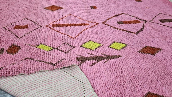Grand tapis berbère rose en laine 270/360cm – Wool (photo 6 of 7)