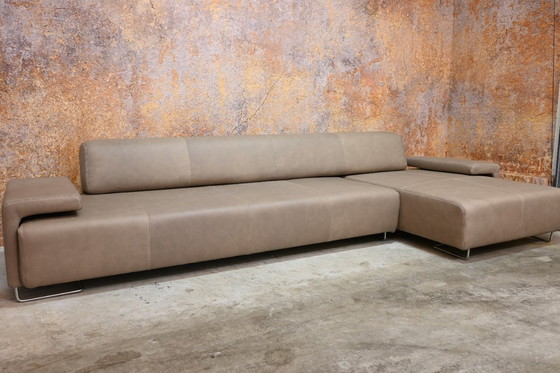 Image 1 of REFURBISHED leren Moroso Lowland design hoekbank