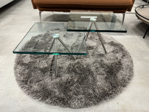 2 Tavolini Beek Maupertuus in vetro 50cm