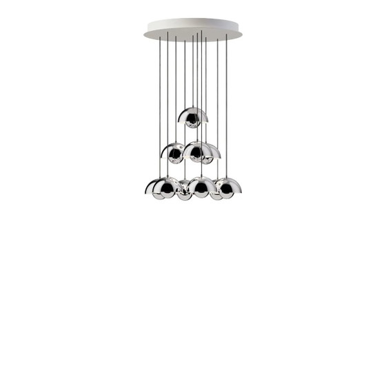 &Tradition VP10 Lampada a sospensione lustro Verner Panton - NUOVO – Lampade a sospensione, Metallo, Cromo (photo 3 of 10)