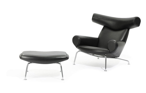 Image 1 of Ox Chair + Ottoman by Hans J. Wegner I Erik Jørgensen