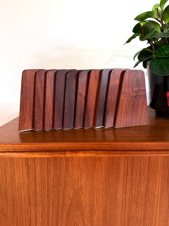 10x vintage Rosewood bookend, Kai Kristiansen ‘60, Bookcases, Metal, Brown (photo 2 of 5)