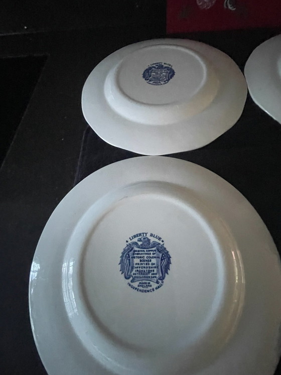 Liberty Blue vintage Plates Staffordshire Ironstone, Crockery, Ceramic (photo 10 of 15)