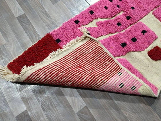 Tappeto marocchino tessuto a mano, lana naturale, 250cm x 150cm, decorazione elegante. – Tappeti, Wool (photo 12 of 12)