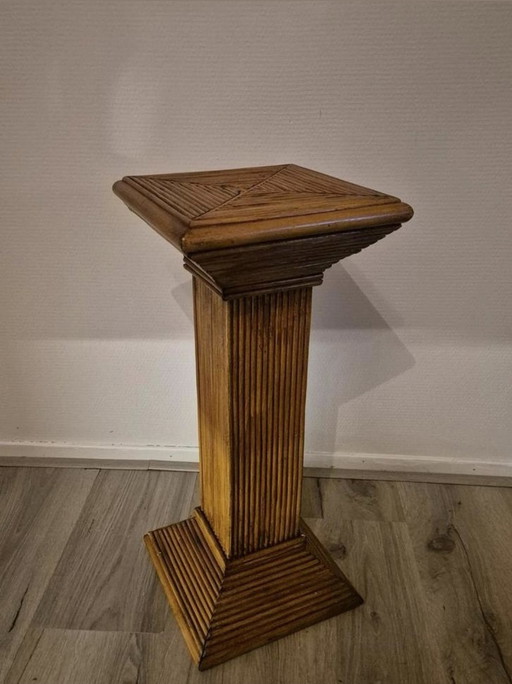 Vintage bamboo column pillar base