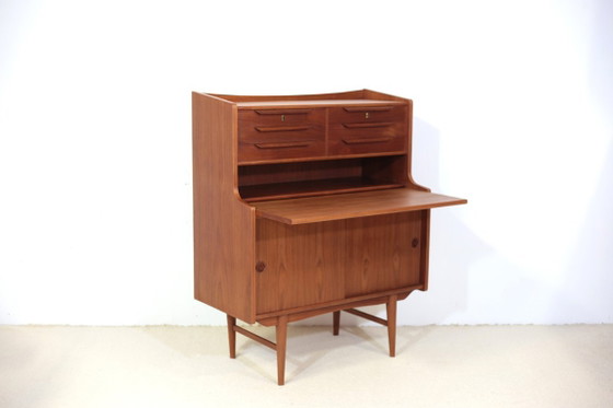 Dänischer Teak-Sekretär – Schreibtisch, Wood (photo 3 of 9)